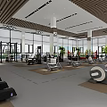 Modern Fitness Gym Interior With Spacious Layout Workout Equipment And Large Windows