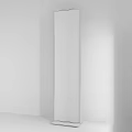 Modern Full Length Mirrors With Gold And Black Frames And Potted Palm Plant
