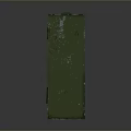 Green Rusted Metal Storage Cabinet With Industrial Metal Door And Hinges For Equipment