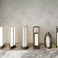 Outdoor Lights With Modern Design Different Styles Metal Frame And Glass Shade