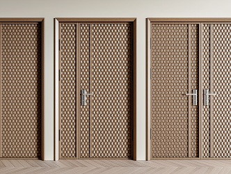 Modern entry door 3d model