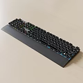 Mechanical Gaming Keyboard With RGB Backlit Full Size Layout And Ergonomic Wrist Rest