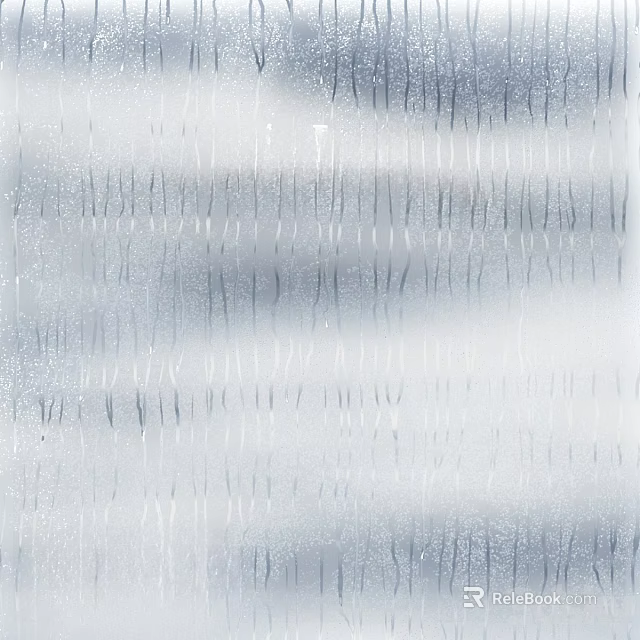 Frosted Glass Surface With Vertical Lines And Abstract Pattern Design 3d model