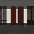 New Chinese Partition Screen 3d model