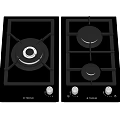 VETCH Black Glass Gas Stoves Single and Double Burner Kitchen Appliances