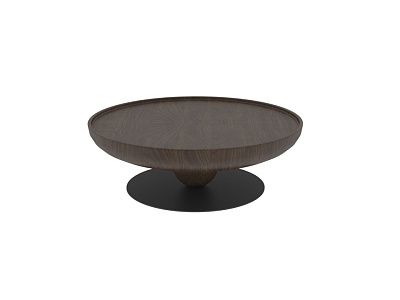 Italian Light Luxury Minimalist Solid Wood Coffee Table Round Coffee Table Round Table model