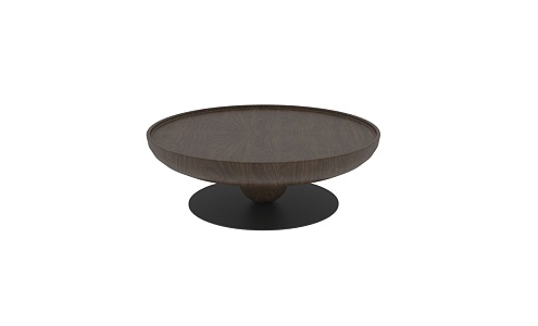 Italian Light Luxury Minimalist Solid Wood Coffee Table Round Coffee Table Round Table 3d model