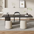 -Ji Feng Big Board Table Tea Table and Chair Combination Tea Table Tea Table Tea Room Tea Table 3d model