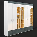 Wardrobe Shelf Bookshelf Book Angel Lamp 3d model