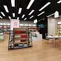 Lancome Cosmetics Store Interior With Glass Display Stands Skincare Products Bright Lighting And Wooden Floors