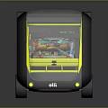 minibus minivan driverless bus school bus van box car 3d model