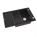 BLANCO ELON XL 6 S Black Kitchen Sink With Wire Rack And Drain
