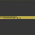 Yellow Triangular Furniture Support Bracket With Sturdy Structure And Design