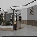 Modern Fashion Clothing Store Interior With Mannequins Green Plants And Sofa Seating