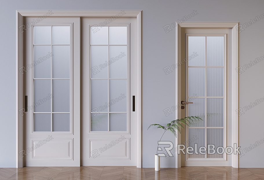 French glass sliding door French glass swing door Changhong glass sliding door single door sliding door model