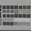 Modern Switch Panels With Various Designs Colors And Functional Socket Combinations