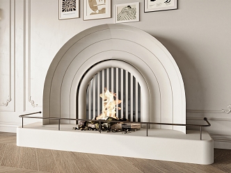 French Fireplace 3d model