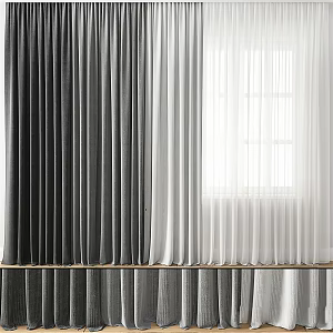 Modern Curtains 3d model