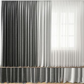 Modern Curtains 3d model