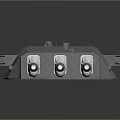 laser tower turret turntable sci-fi tower defense game tower defense sci-fi turret game turret game turret 3d model