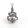 Multi tiered Metal Hanging Storage Rack with Multiple Layers for Home Kitchen