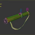 Rocket rocket launcher to air weapon to air missile shoulder missile shoulder rocket 3d model