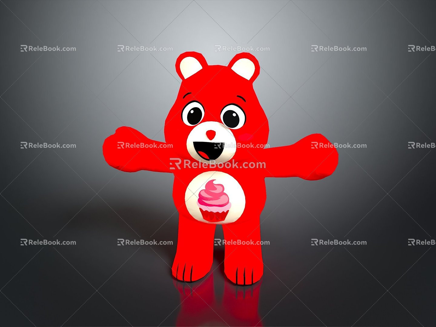 Muppet Bear Teddy Bear Toy Bear Muppet Toy Muppet Doll Doll Children's Toy 3d model