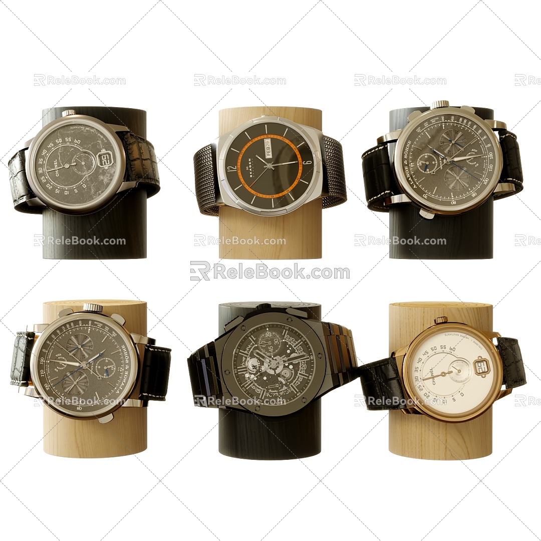 Corona series mechanical wrist watch watch watch mechanical watch wrist watch 3d model