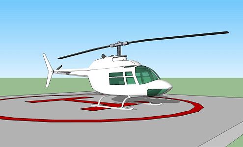 Modern Helicopter 3d model