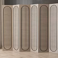Silent wind screen partition 3d model