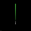 Green Lightsaber Weapon With Metallic Hilt And Glowing Laser Blade