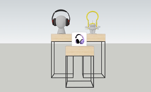 Modern headphones 3d model