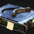 Military Portable Radio Transceiver With Digital Display And Handheld Microphone