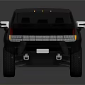 Black Pickup Truck With Modern Design Sleek Body Front Grille And Shiny Wheel Details