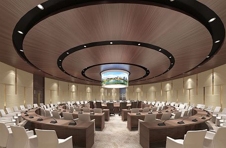 Modern Conference Hall 3d model