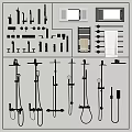 Various Stylish Shower Heads With Modern Designs For Bathroom Renovation And Decor