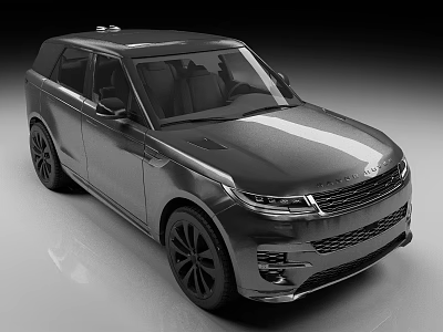 Black Luxury SUV With Modern Sleek Body Lines Alloy Wheels And Stylish Front Grille 3d model