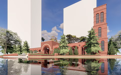 Jianou Architectural Exhibition Hall Architectural Demonstration Area Architectural Art Gallery Club 3d model