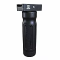 Black Flashlight With Textured Grip LED Light Head And Durable Body Design 3d model