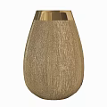 Elegant Gold Textured Decorative Ornament Set with Vases and Bowl for Home Decor