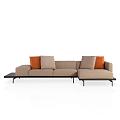 Multiplayer Sofa Leather Sofa 3d model