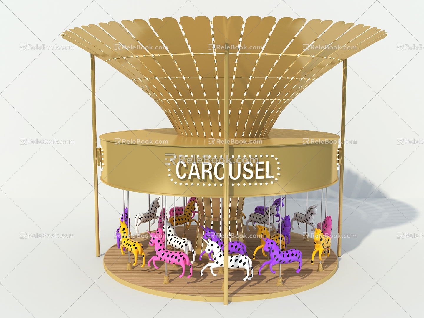 Carousel ride 3d model