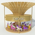 Carousel ride 3d model