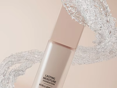 Long Lasting Moisture Foundation With Water Splash 3d model