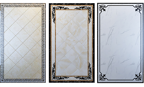 European-style ceramic tile mosaic combination 3d model