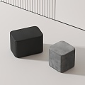 Modern Low Stool 3d model