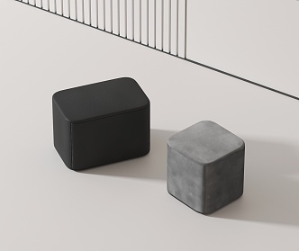 Modern Low Stool 3d model