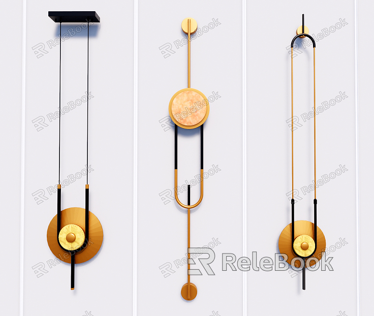 Modern lamp combination chandelier wall lamp model