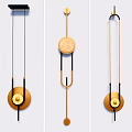 Modern lamp combination chandelier wall lamp 3d model