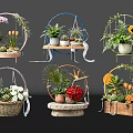 Decorative Vase Flowers With Orchids Sunflowers And Diverse Hanging Designs